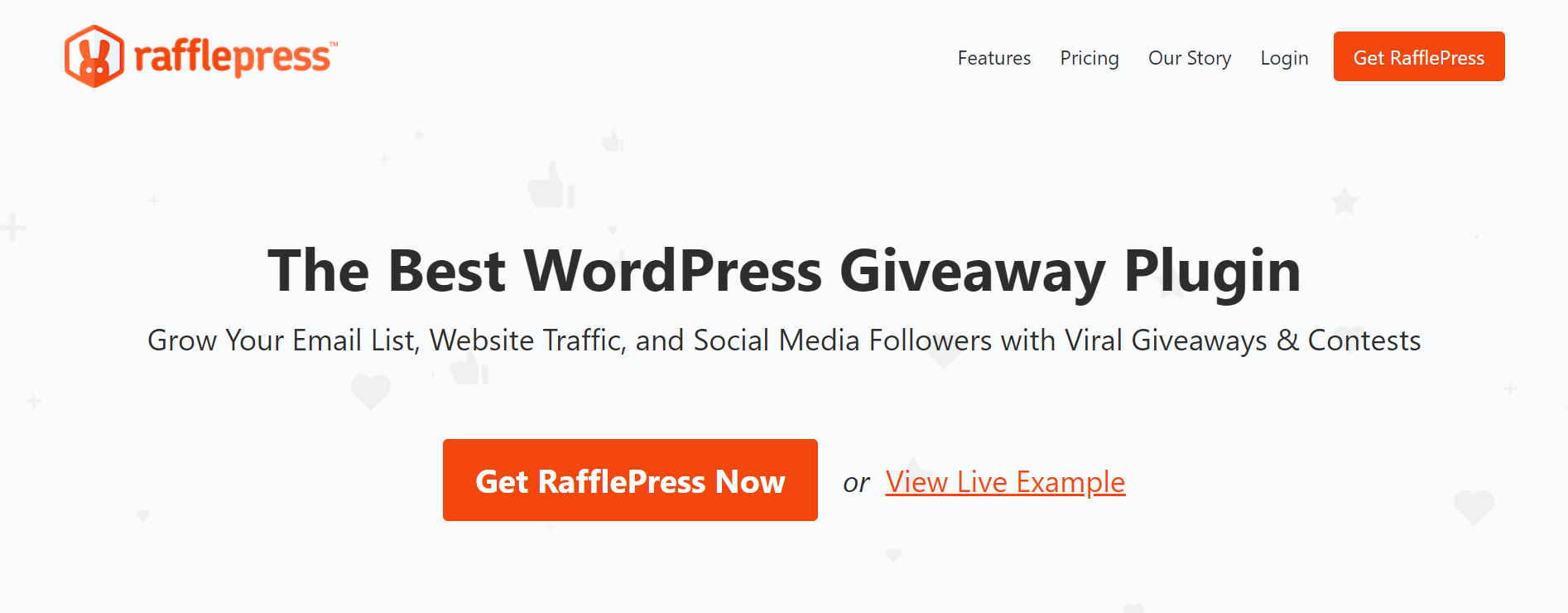 RafflePress lead generation plugin