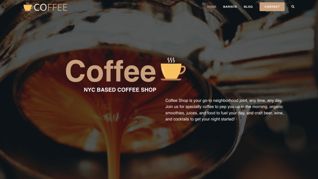 Coffee OceanWP template