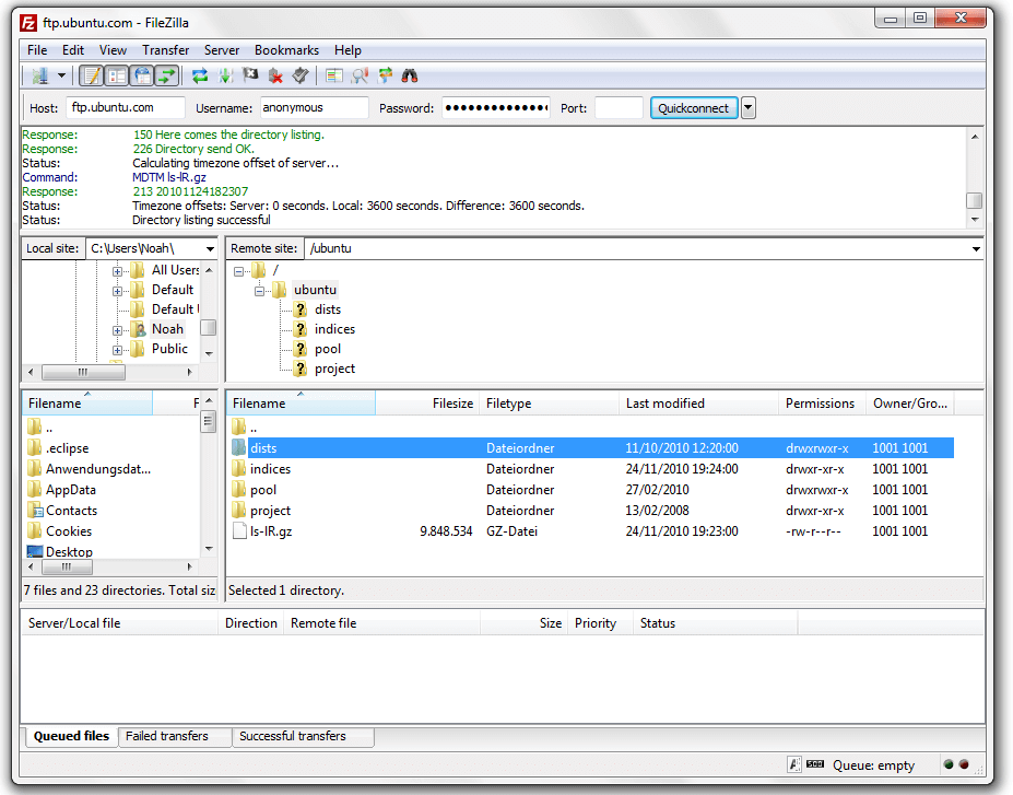 FileZilla FTP Client