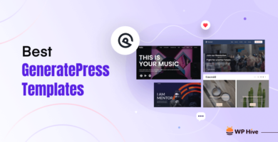 Feature Image for the Best GeneratePress Templates