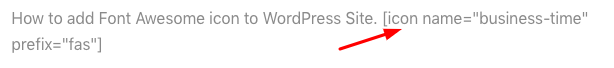 Font Awesome Shortcode