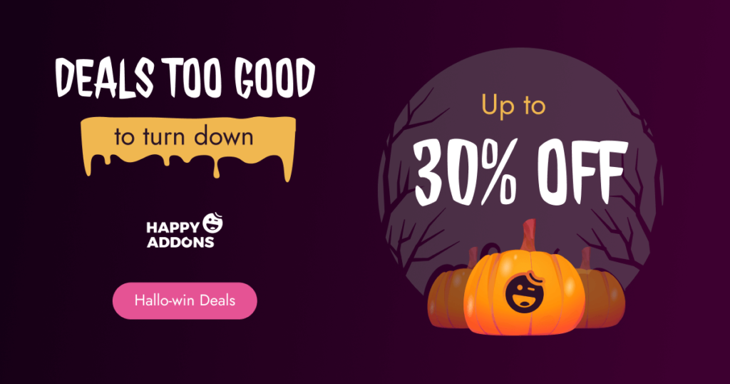 Happy Addons Halloween Offer
