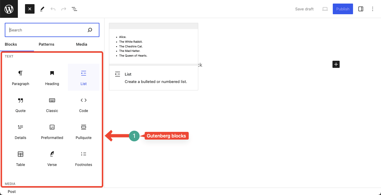 Gutenberg custom blocks