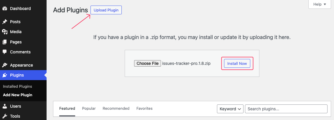 Installation and activate the plugin