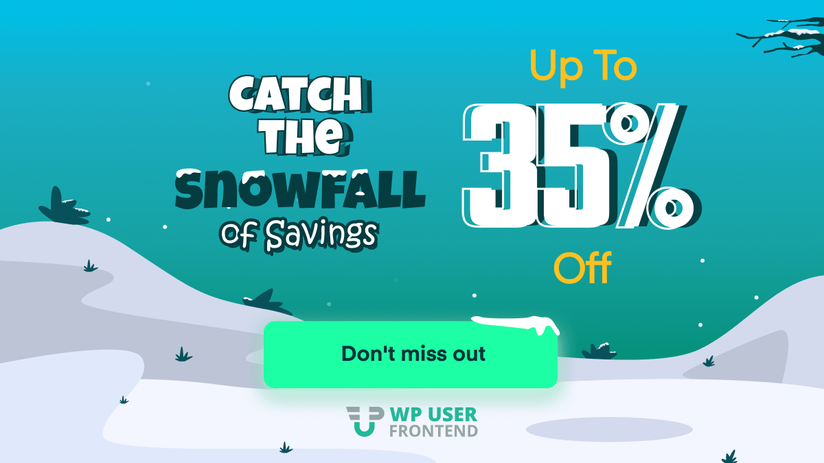 WP User Frontend – Up to 35% Off