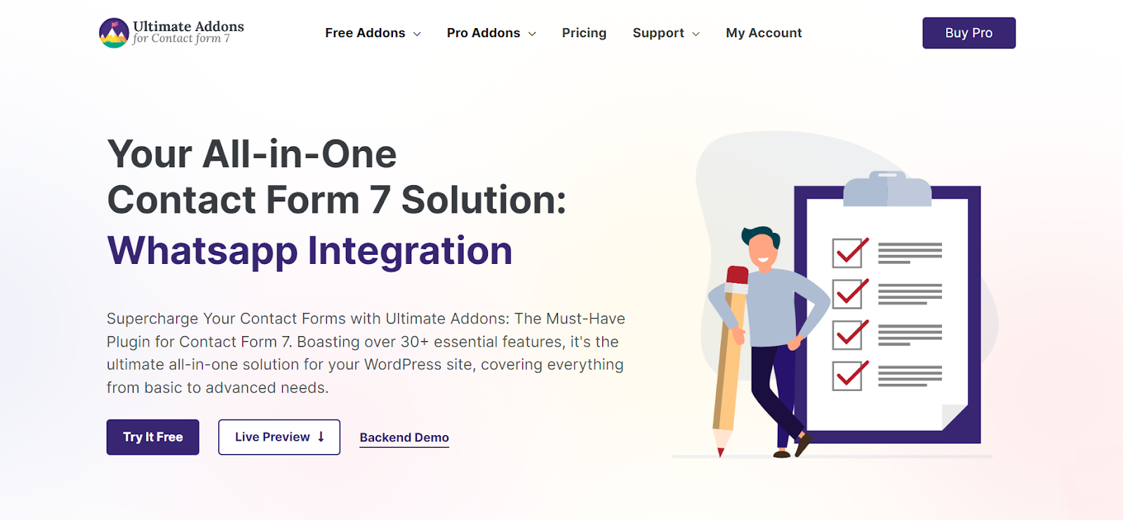 Get Creative Contact Form 7 features with Ultimate Addons