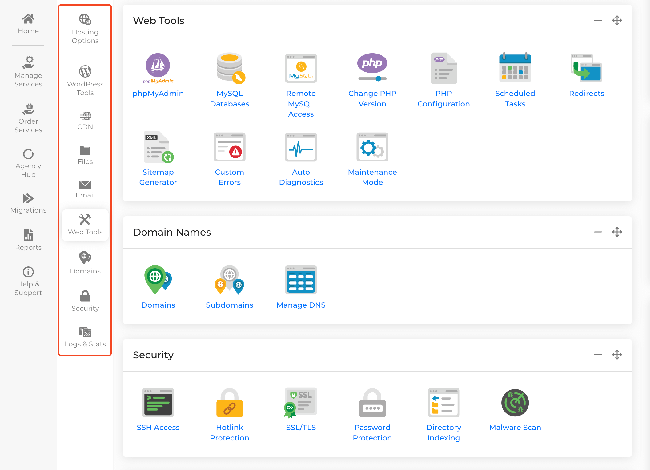 20i hosting tools