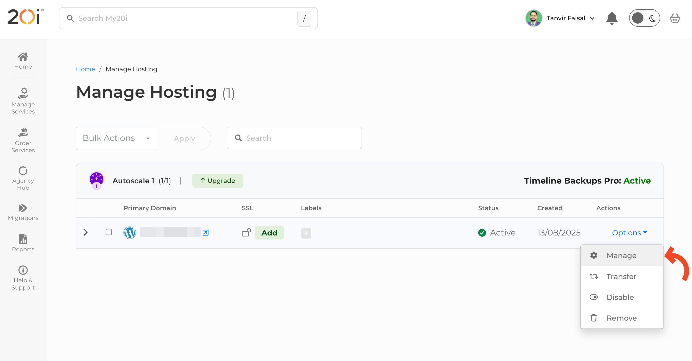 Hands-On: Launching a Site with 20i Autoscale