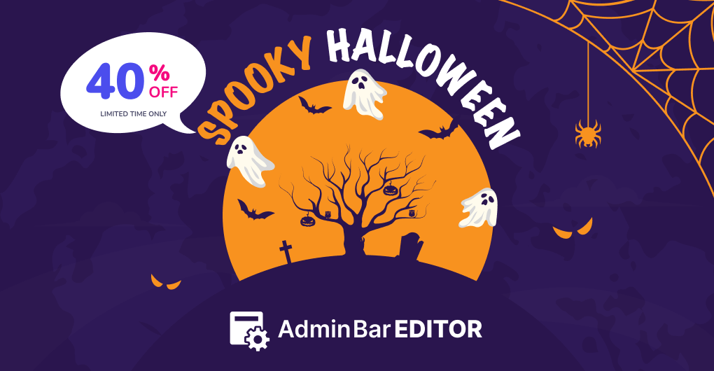 Admin Bar Editor – Up to 40%