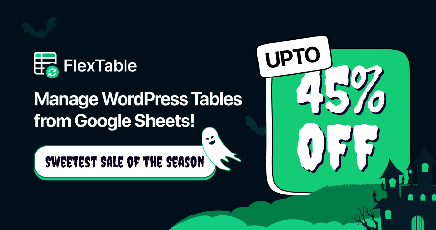 FlexTable - Sheets to WP Table Live Sync