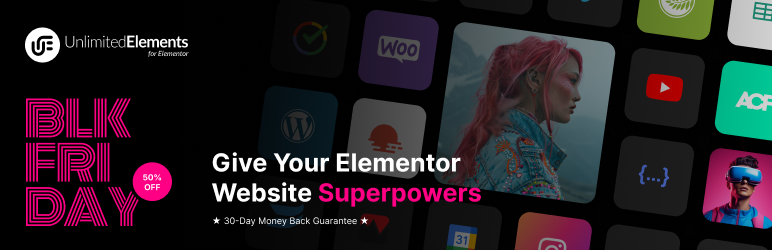 Unlimited Elements for Elementor – 50% Off
