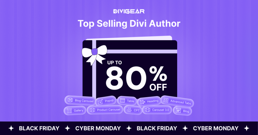 DiviGear: Top Selling Divi Author